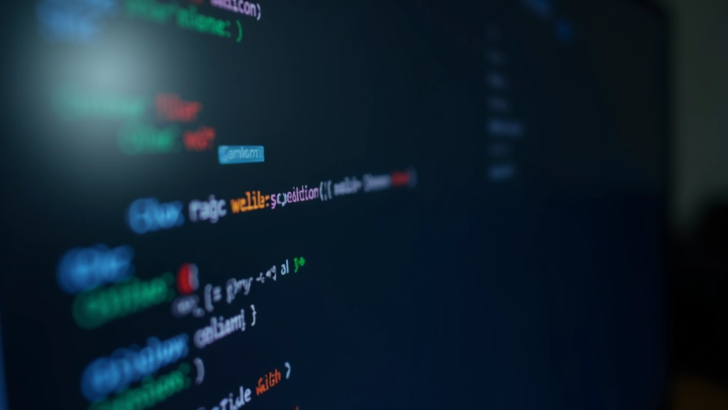 Ecrã do computador mostrando ficheiro CSS com variáveis de cor e tipografia bem organizadas